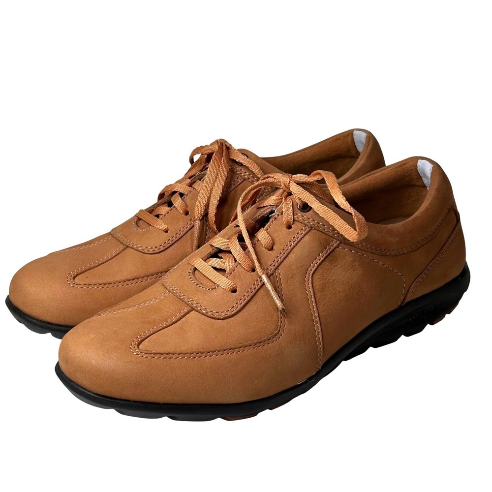 Rockport Truwalk Zero Womens 7.5 Tan Leather Walking Sneakers V73500 Brown Shoe